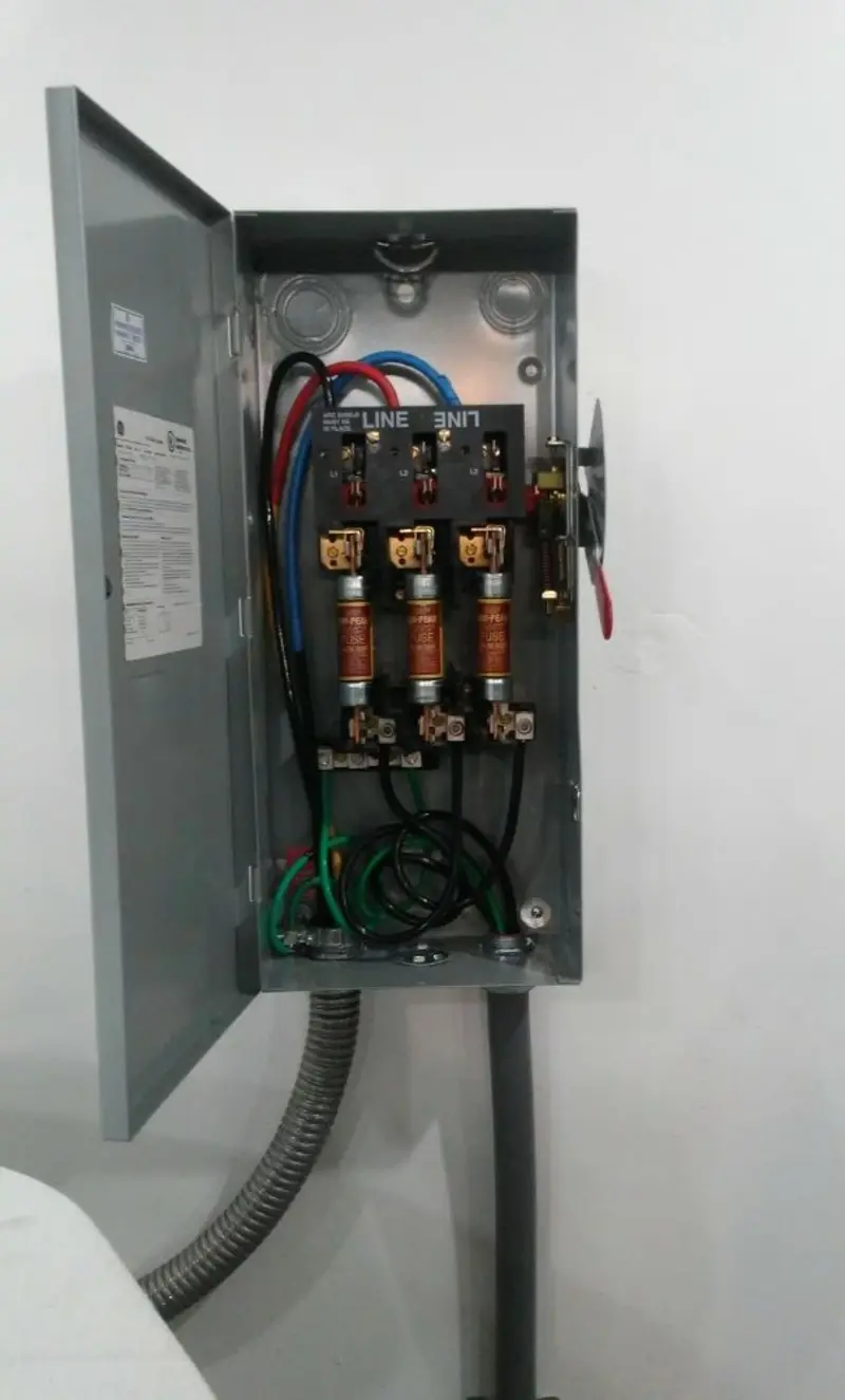 Three-phase disconnect switch installed for Electrical Wiring & Rewiring in Osage Beach