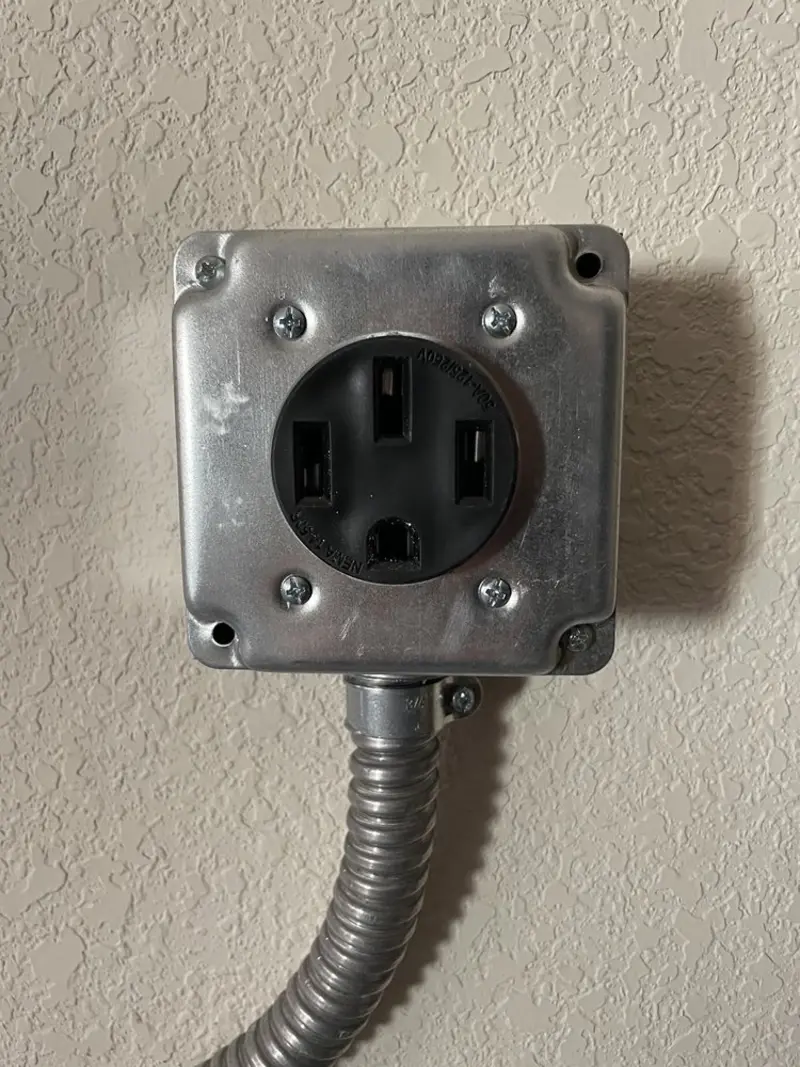 NEMA 14-50 outlet installed for Smart Home Electrical in Osage Beach